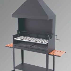 Barbacoa de carbón y leña BRICOSOL modelo BVE-104 - ¡Compra online en FM Barbacoas!